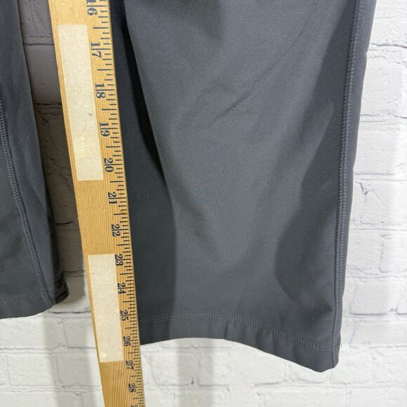 Lululemon Run Free Pants Women Size 8 Gray Pockets Coal Heathered Mid Rise Cozy - Picture 10 of 14